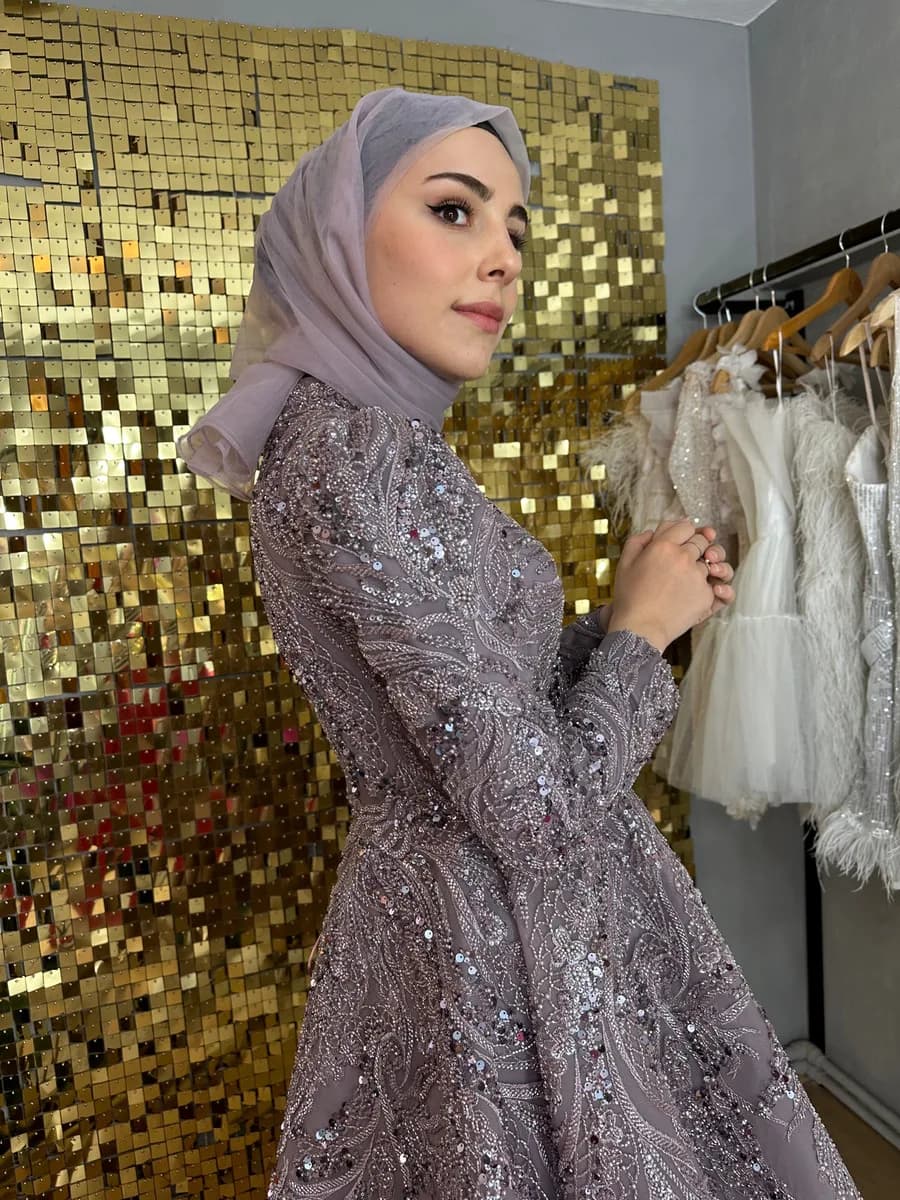 Tesettür Abiye 9 — Rainella Fashion Tesettür Abiye kiralık model, Trabzon abiye kiralama