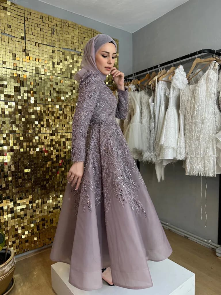 Tesettür Abiye 10 — Rainella Fashion Tesettür Abiye kiralık model, Trabzon abiye kiralama