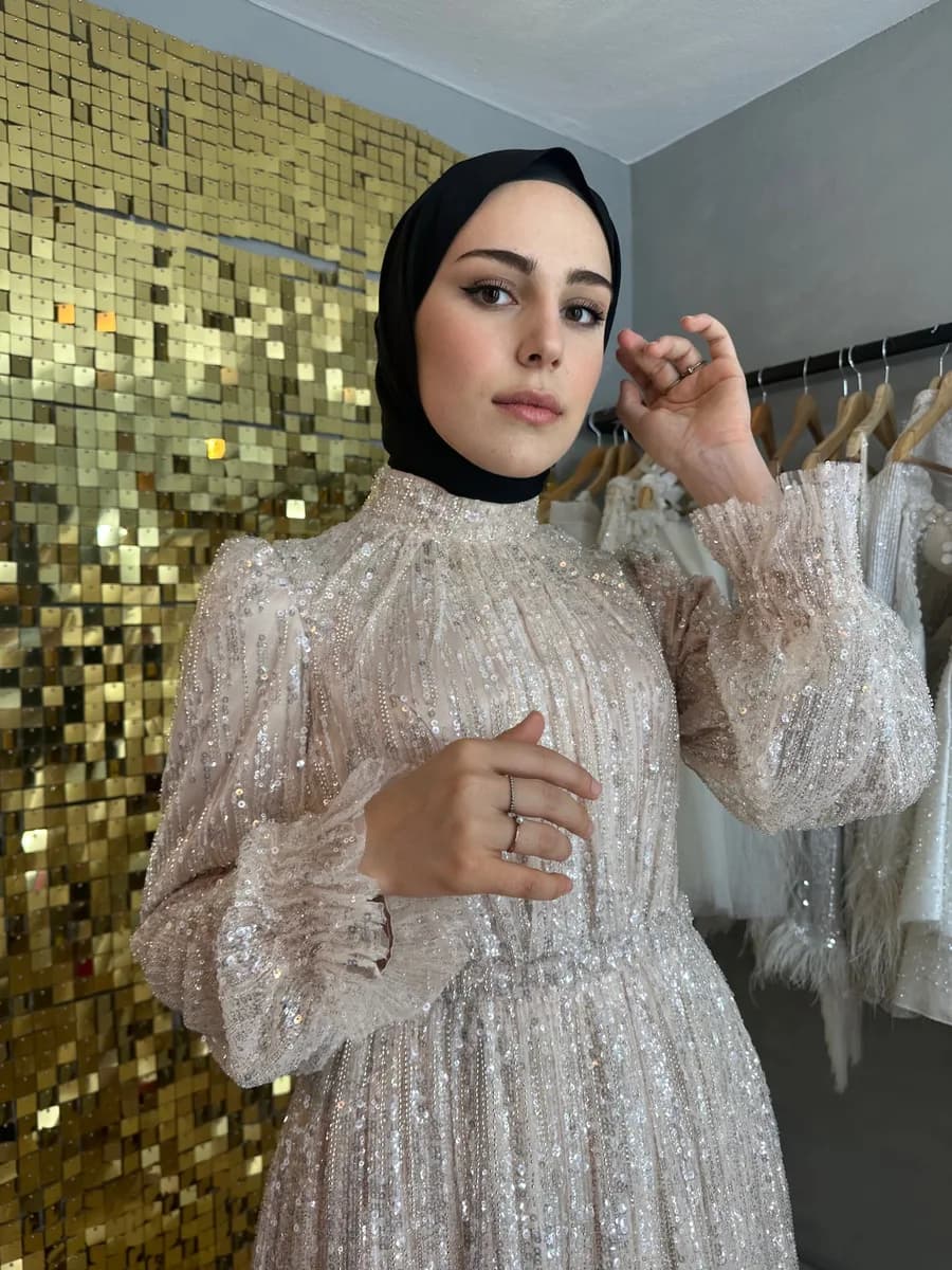 Tesettür Abiye 15 — Rainella Fashion Tesettür Abiye kiralık model, Trabzon abiye kiralama
