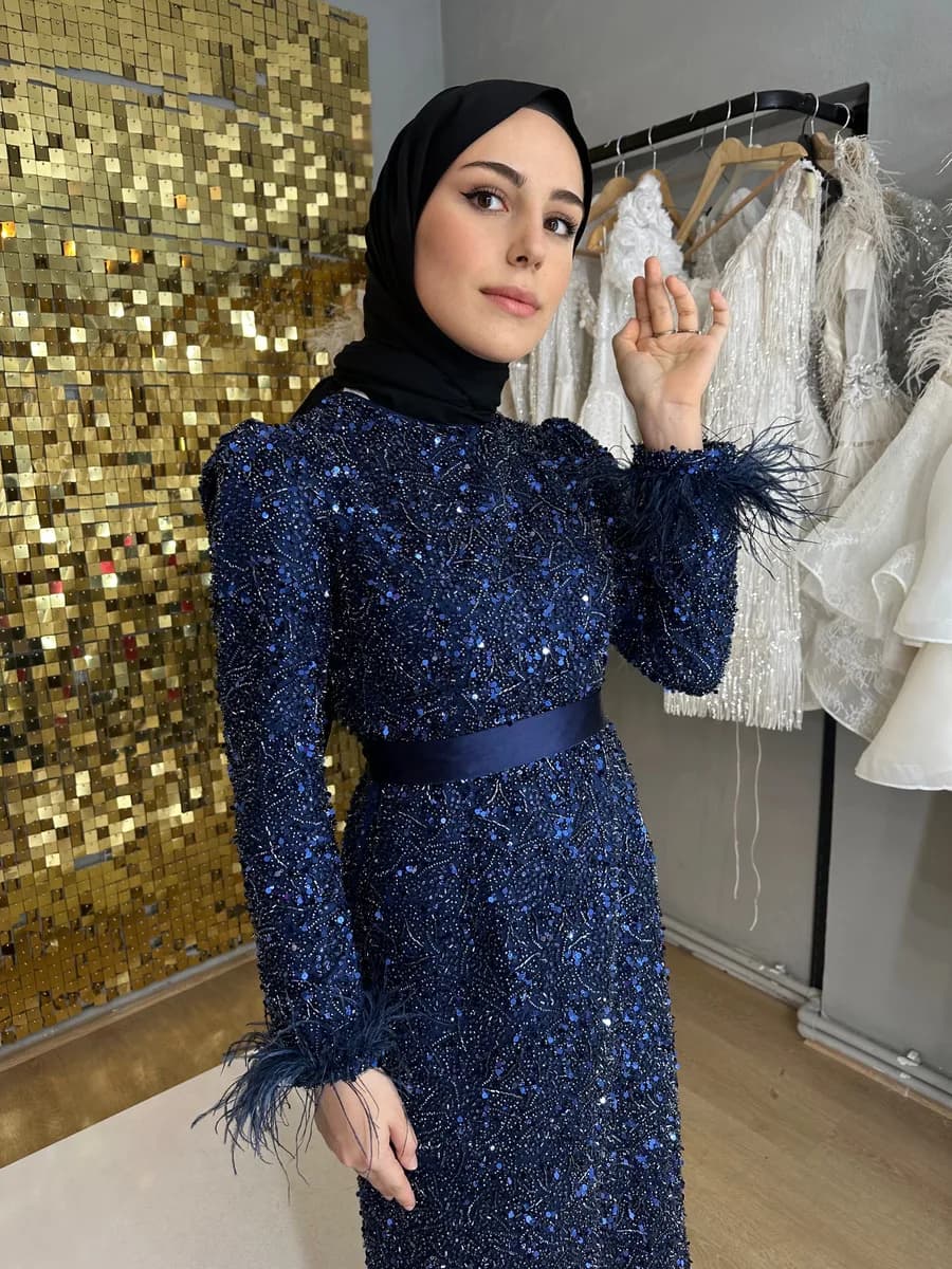 Tesettür Abiye 19 — Rainella Fashion Tesettür Abiye kiralık model, Trabzon abiye kiralama